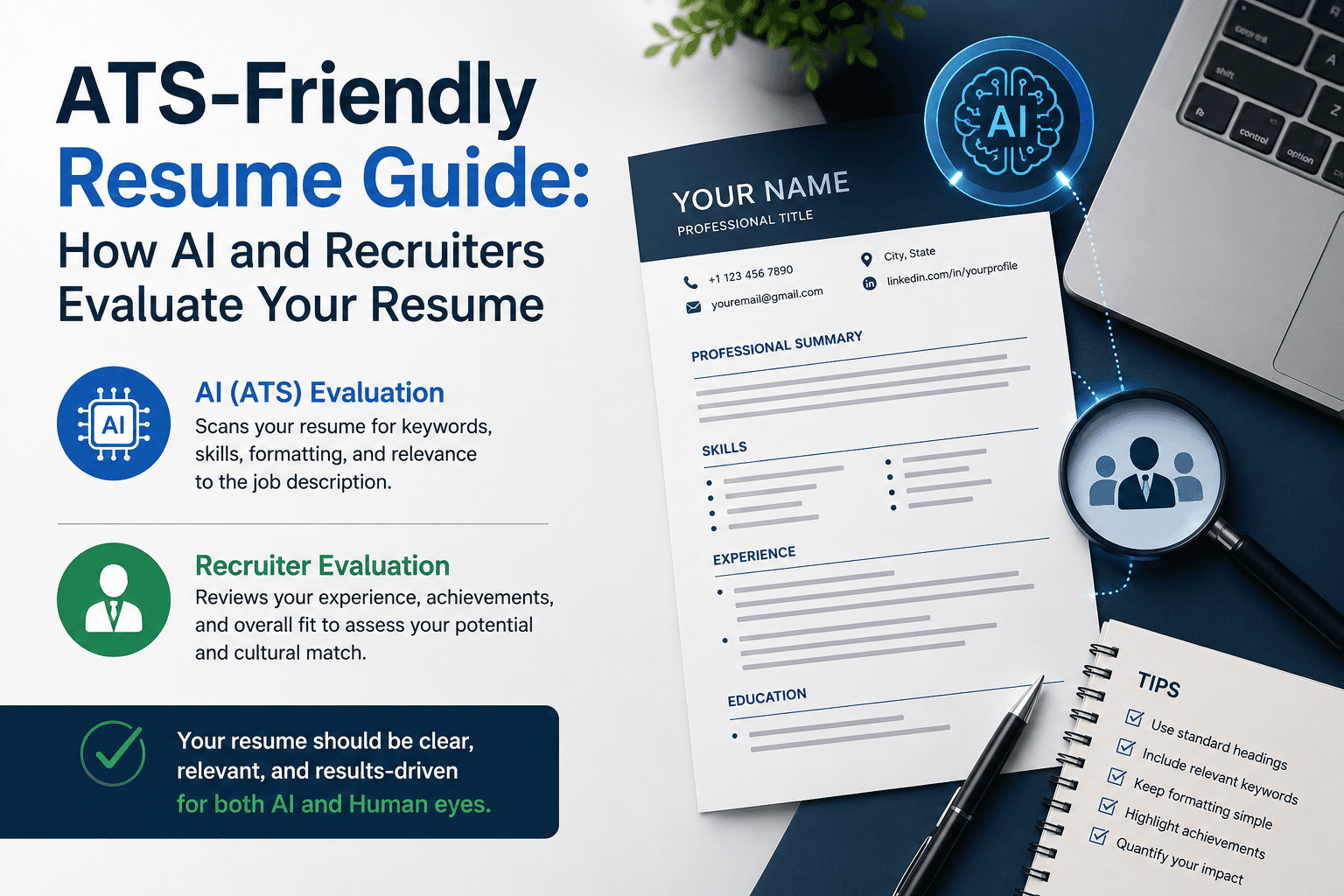 ATS-Friendly Resume Guide: How AI and Recruiters Evaluate Your Resume